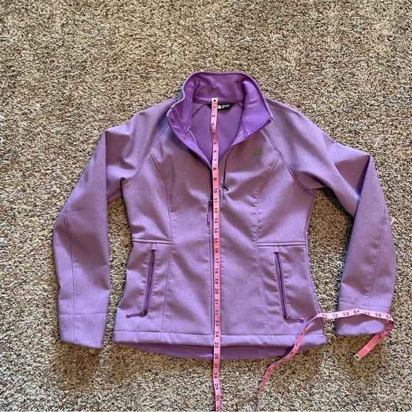 The North Face women’s M Jacket Purple fitted zipper front bottom drawstring - Picture 4 of 9